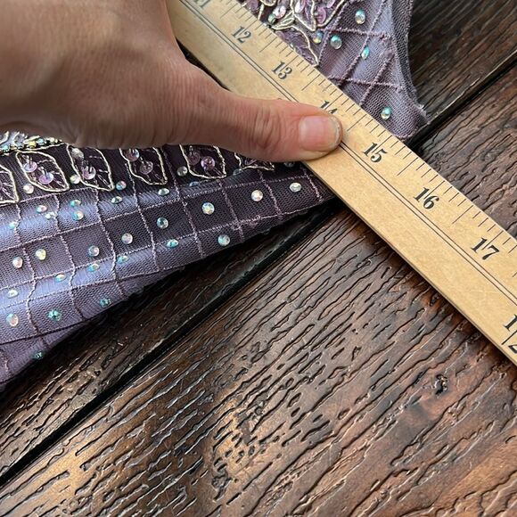 Soieblu Beaded Embroidered Maxi Dress Medium Prom Dress - Picture 9 of 10